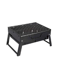 Generic Portable BBQ Charcoal Grill Black 13.77x10.75x2.45inch  - Image 1