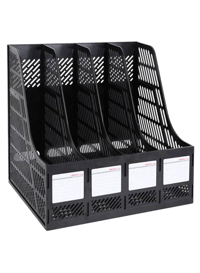 4-Grid Quadruple File Storage Rack Black - v1564077516/N27488788A_1