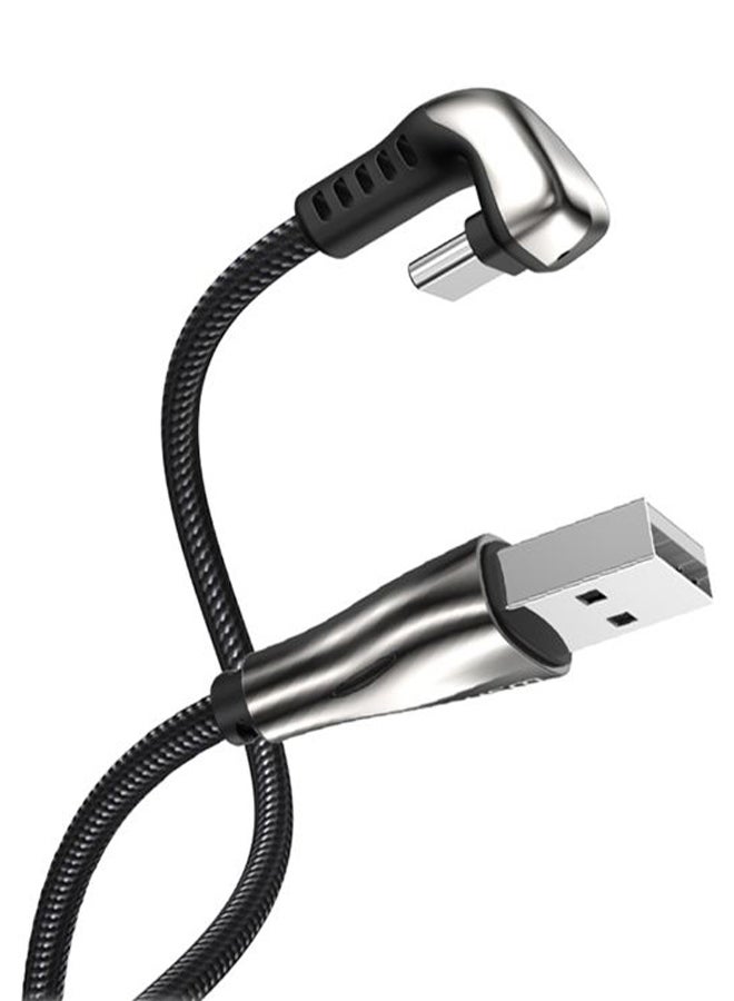 ويسكن كابل شحن ومزامنة بيانات USB Type-C أسود - Image 1