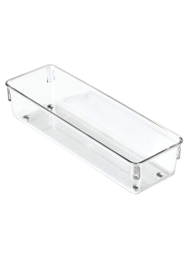 InterDesign Linus Twin Drawer Organizer Clear 7.62/22.86/5.08cm  - Image 1