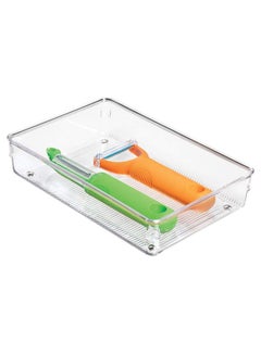 InterDesign Linus Twin Drawer Organizer Clear 15.24/22.86/5.33cm  - Image 2