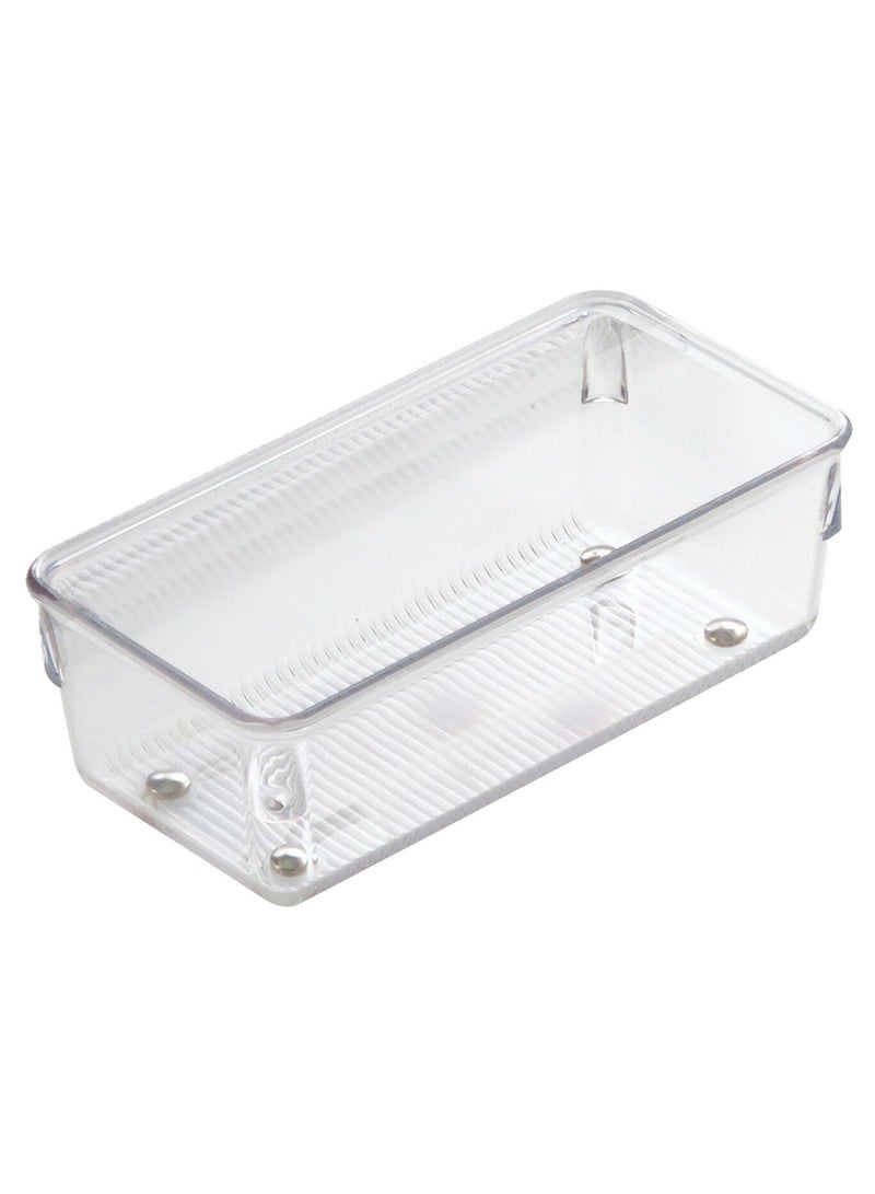 InterDesign Linus Twin Drawer Organizer Clear 8.13/16.26/5.08cm  - Image 1