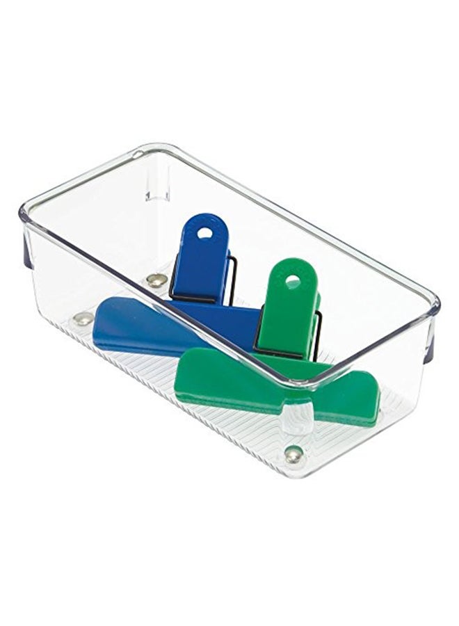 InterDesign Linus Twin Drawer Organizer Clear 8.13/16.26/5.08cm  - Image 2