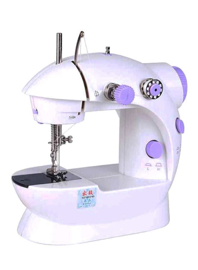 Plastic Mini Sewing Machine White/Purple PO12405 White/Purple - Image 1