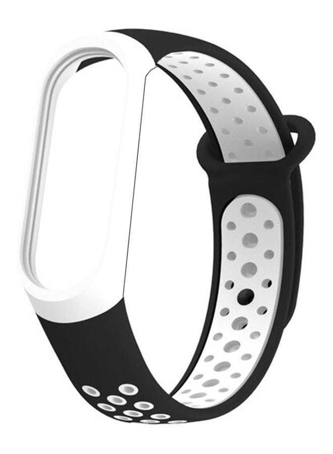 iTelker - Replacement Fitness Tracker Band For Xiaomi Mi Band 4 Black/White - Image 1