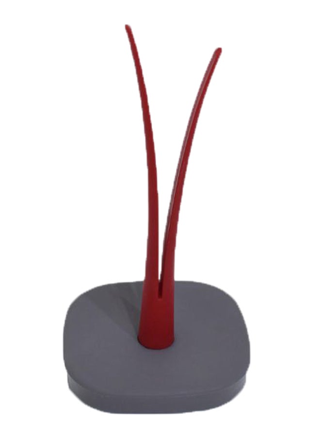 Portable Paper Roll Holder Red/Grey 30 x 15cm
