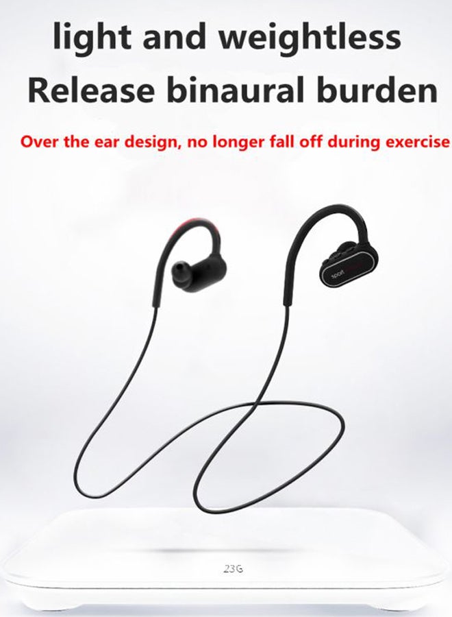 Stereo Bluetooth Wireless In-Ear Earphone Black/Red - Image 2