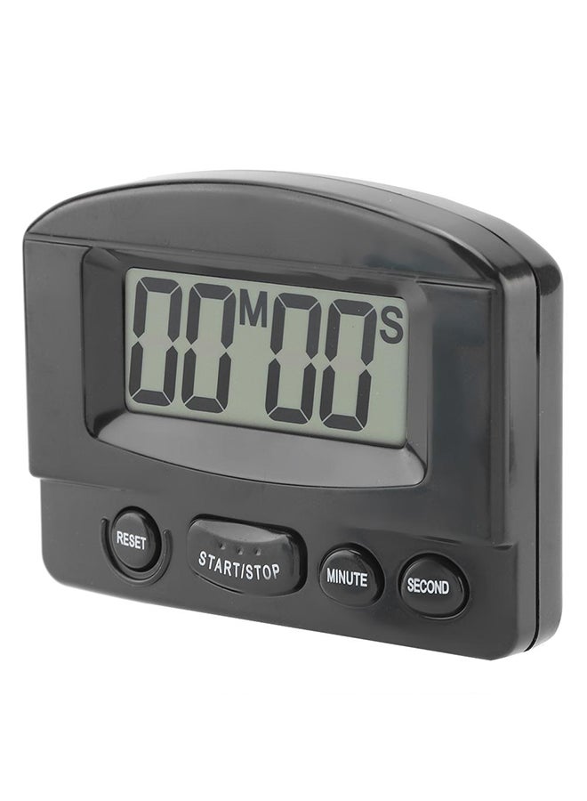 Generic - Portable Countdown Timer Desk Clock Black 3.2x2.4x0.7inch - Image 1