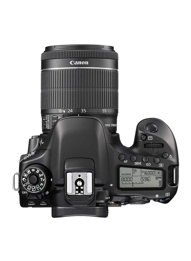 كانون - كاميرا EOS 80D DSLR بعدسة ذات فتحة 18-55 ملم مع الملحقات - Image 1