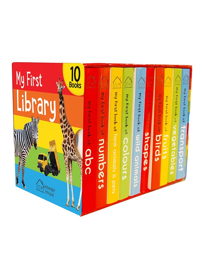 My First Library: Box Set Of 10 Board Books Hardcover English by Wonder House  - Image 2