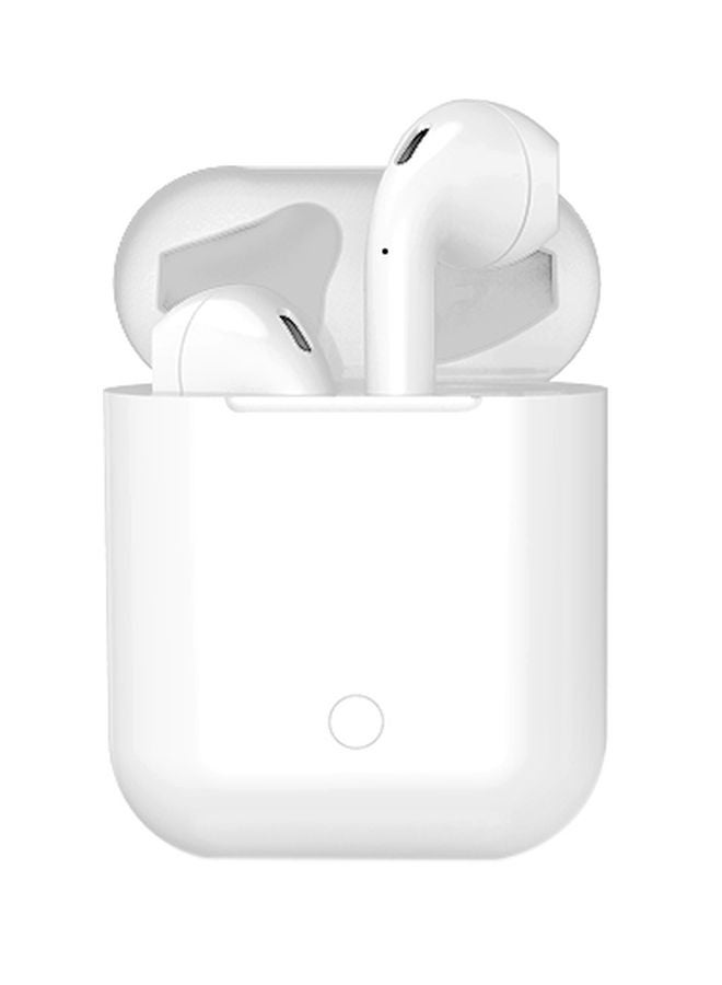 I9 Bluetooth Biaural In-Ear Headset With Charging Bin White - Image 1