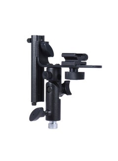 Generic L-Bracket Speedlite Flash Mount For Softbox/Reflector Black/Silver  - Image 3