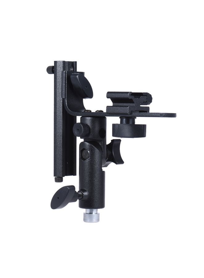 L-Bracket Speedlite Flash Mount For Softbox/Reflector Black/Silver  - Image 3