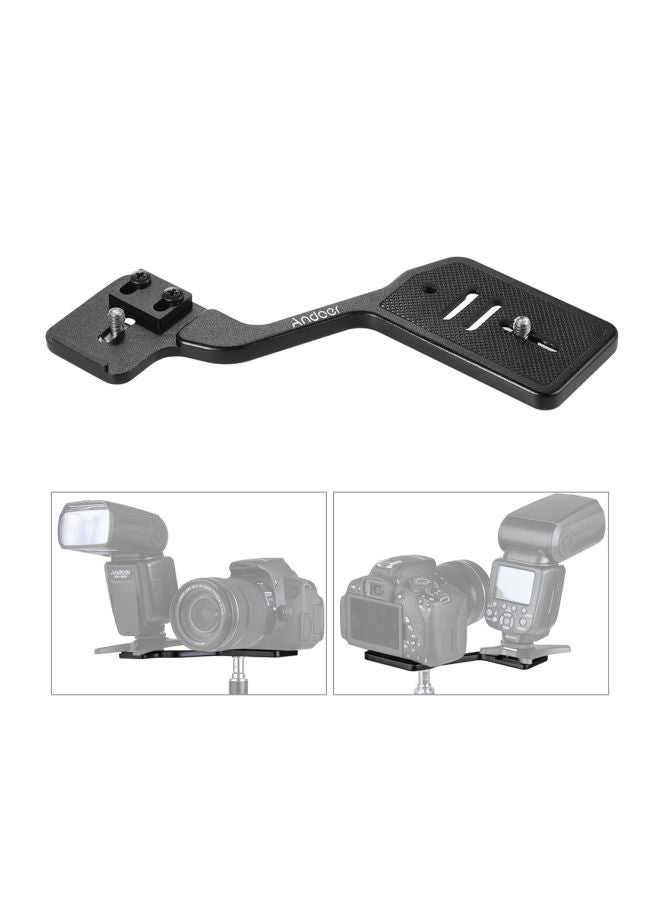 ANDOER Aluminum Holder For Camera Speedlite Flash Light/Canon/Nikon/Sony DSLR Cameras Black/Silver  - Image 4