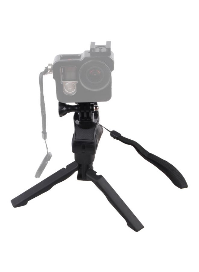 2-In-1 Mini Folding Tripod Stand For GoPro Hero 4/3+/3/2/1 DC DSLR/SLR Camera/Smartphone Black - Image 4