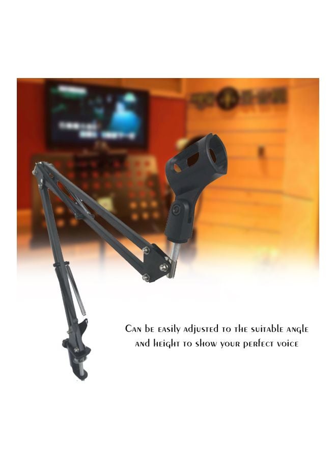 Microphone Suspension Arm Clip Holder LU-D5675B Black  - Image 4