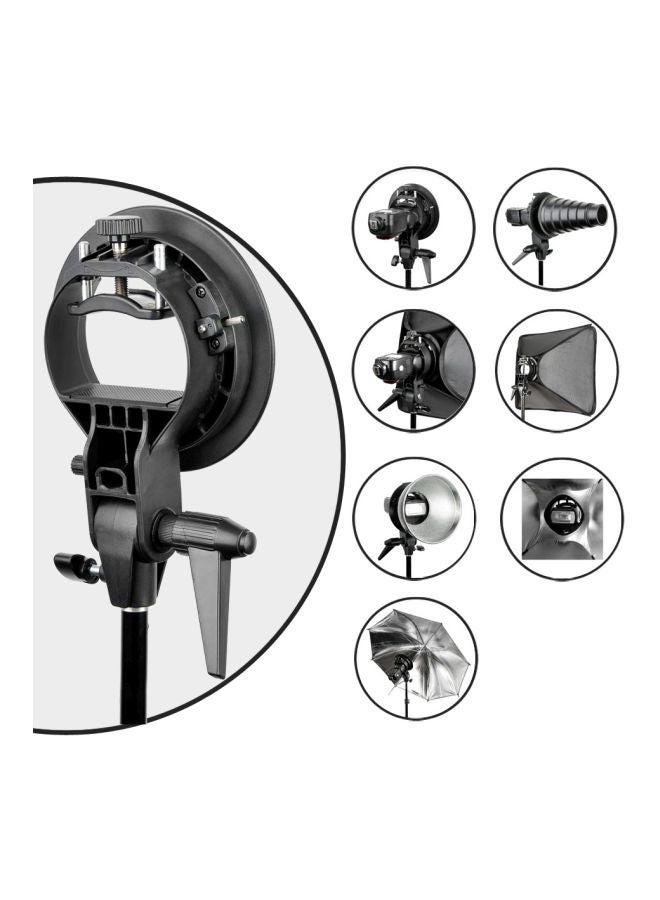Godox S-Type Bracket Flash Mount Holder Black/Silver  - Image 5