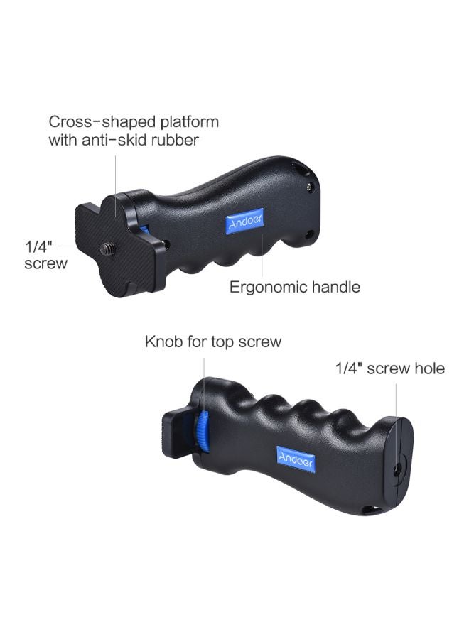 ANDOER - Handheld Stabilizer Holder With Screw Mount Black/Blue - Image 1