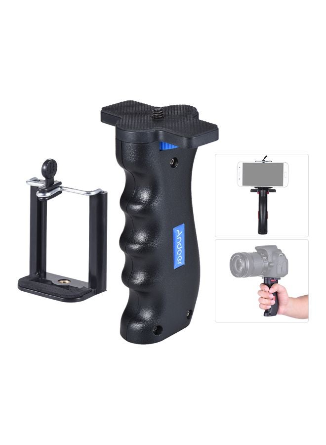 ANDOER - Handheld Stabilizer Holder With Screw Mount Black/Blue - Image 1