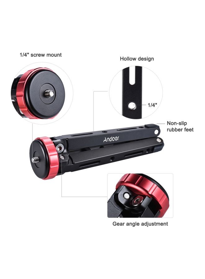 ANDOER Tabletop Tripod Stand With Remote Black/Red  - Image 4
