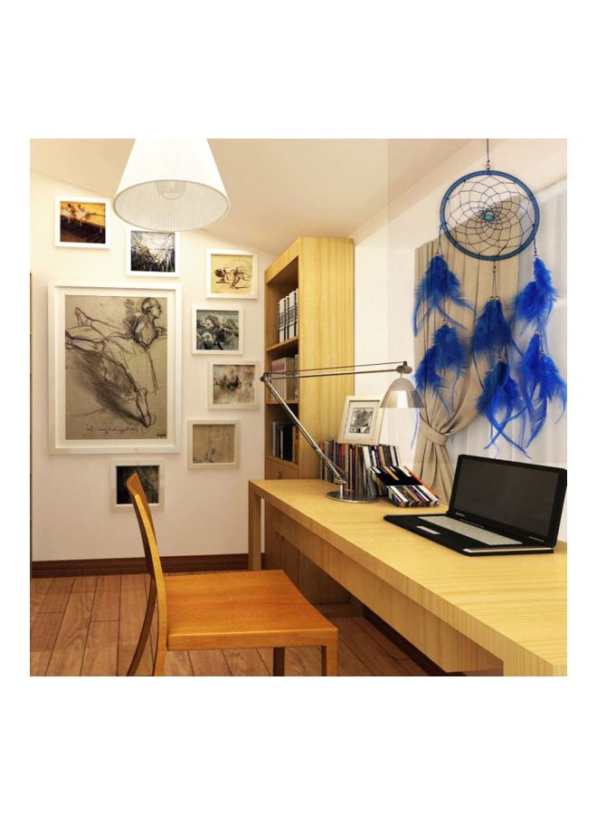 Wall Hanging Dream Catcher Blue 13x50x1cm  - Image 2