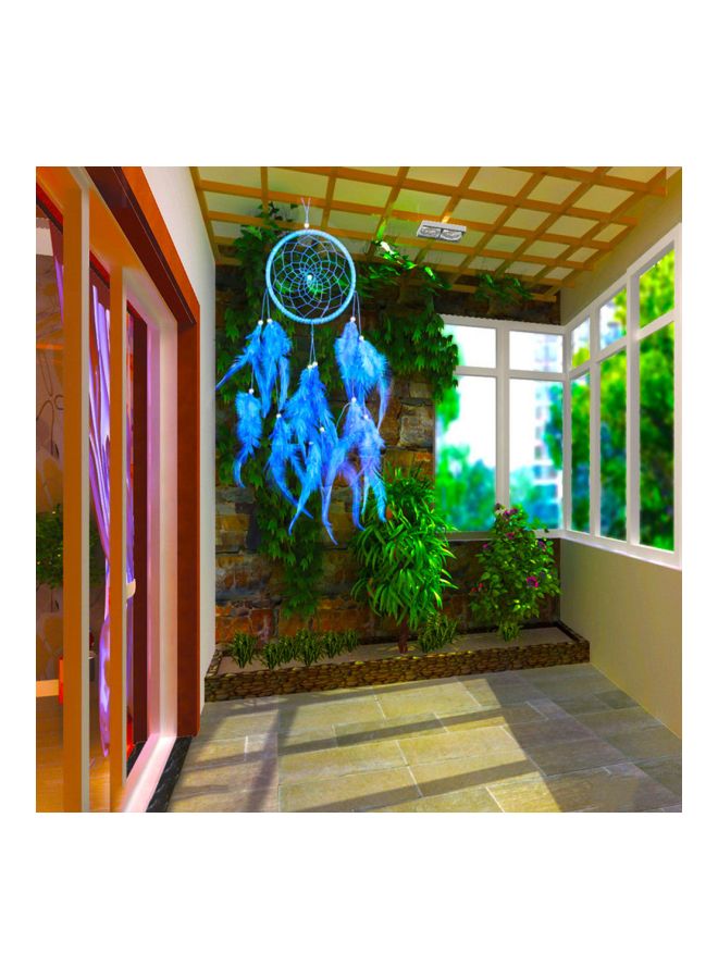 Wall Hanging Dream Catcher Blue 13x50x1cm  - Image 4