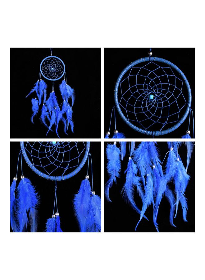 Wall Hanging Dream Catcher Blue 13x50x1cm  - Image 5