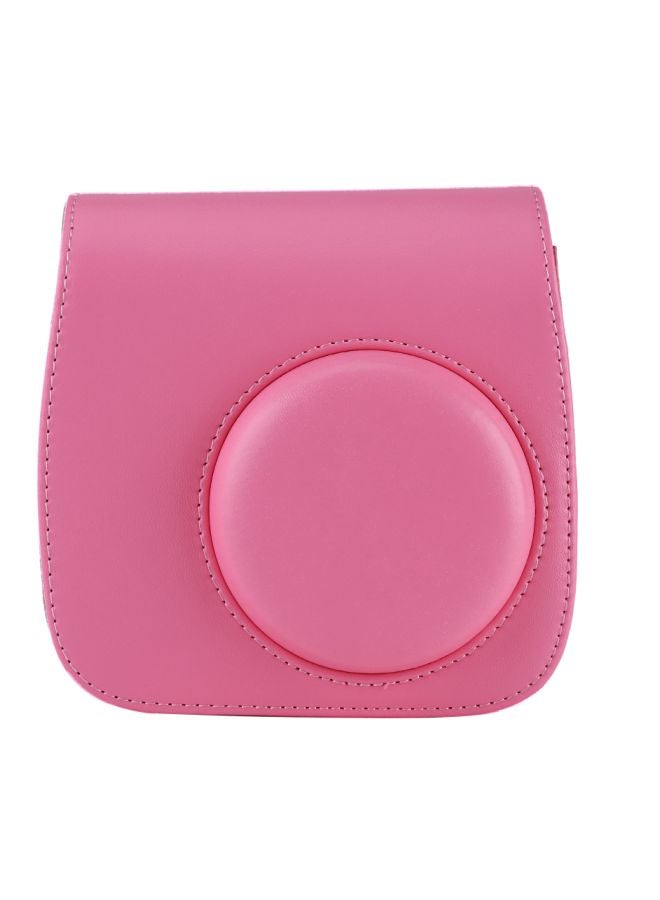 Generic PU Leather Camera Case For Fujifilm Fuji Instax Mini 8/9 Pink  - Image 1