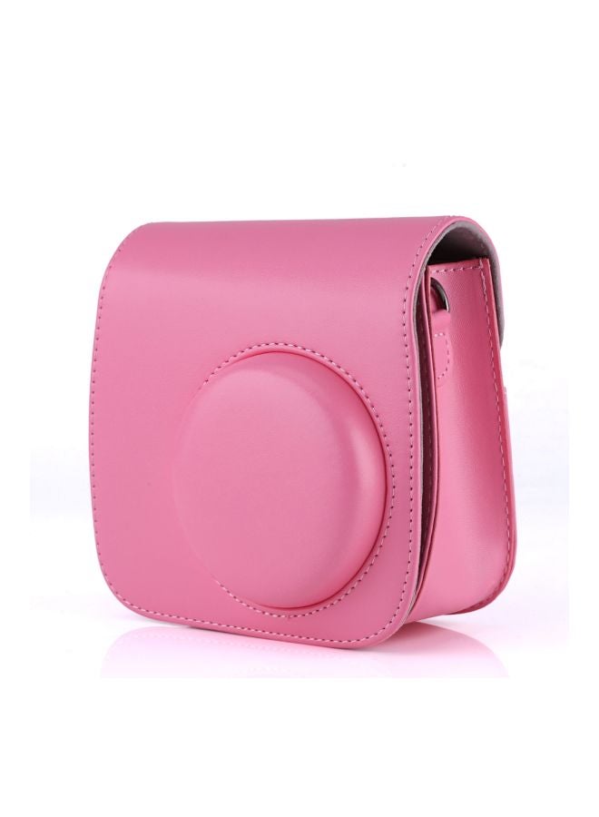 Generic PU Leather Camera Case For Fujifilm Fuji Instax Mini 8/9 Pink  - Image 2