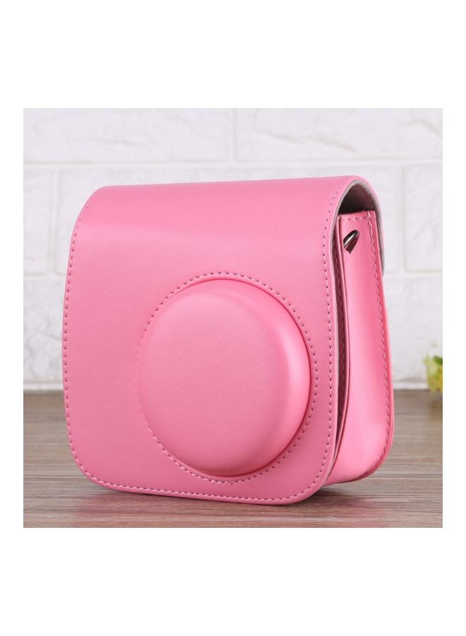 Generic PU Leather Camera Case For Fujifilm Fuji Instax Mini 8/9 Pink  - Image 5