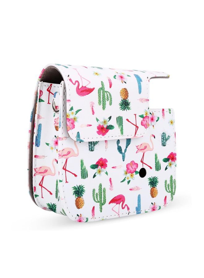 Protective Bag With Shoulder Strap For Fuji Fujifilm Instax Mini 8/8+/9 White/Pink/Green  - Image 3