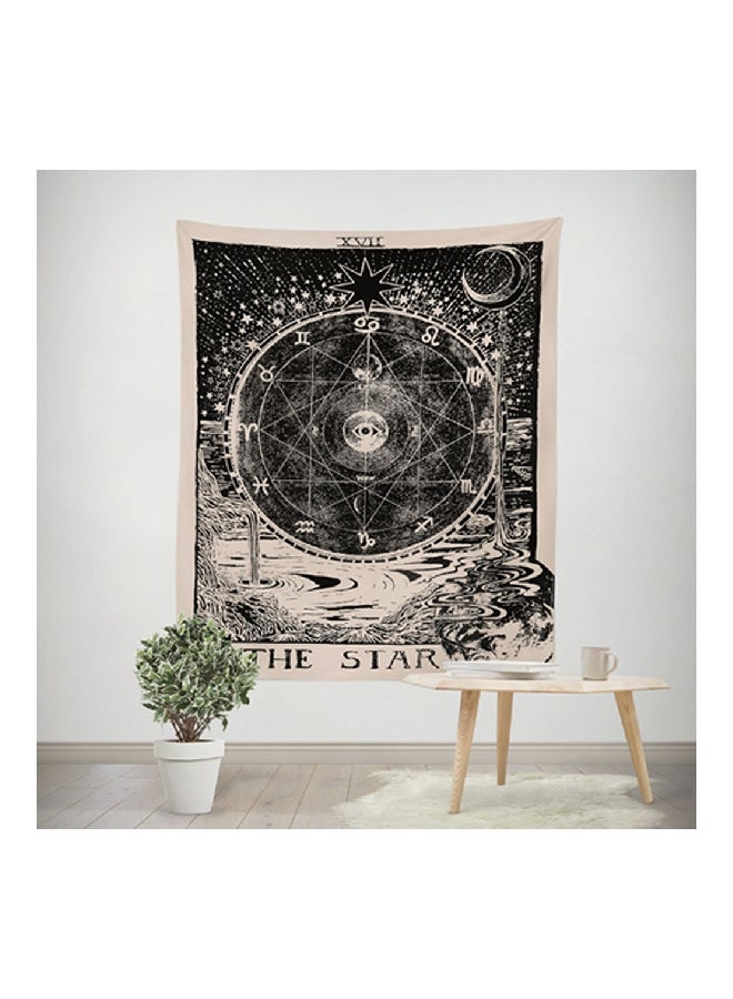 Printed Tapestry Beige/Black 0.3x150x130cm  - Image 3