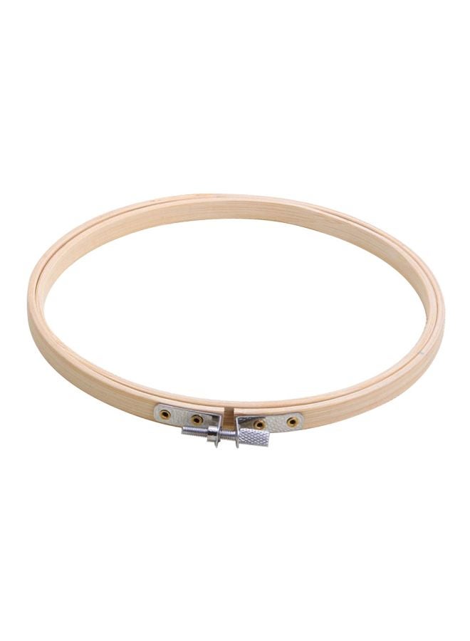 Circle Embroidery Hoop Beige/Silver 15x1cm  - Image 1
