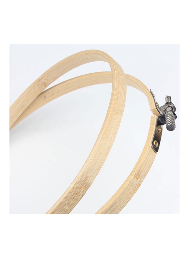 Circle Embroidery Hoop Beige/Silver 15x1cm  - Image 4