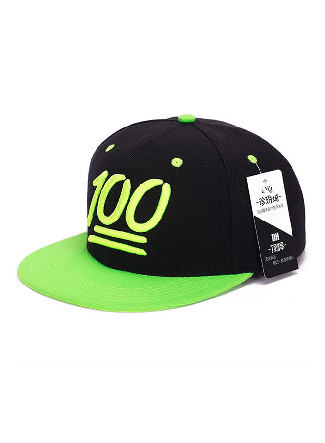 Hip Hop Snapback Cap Black/Green 