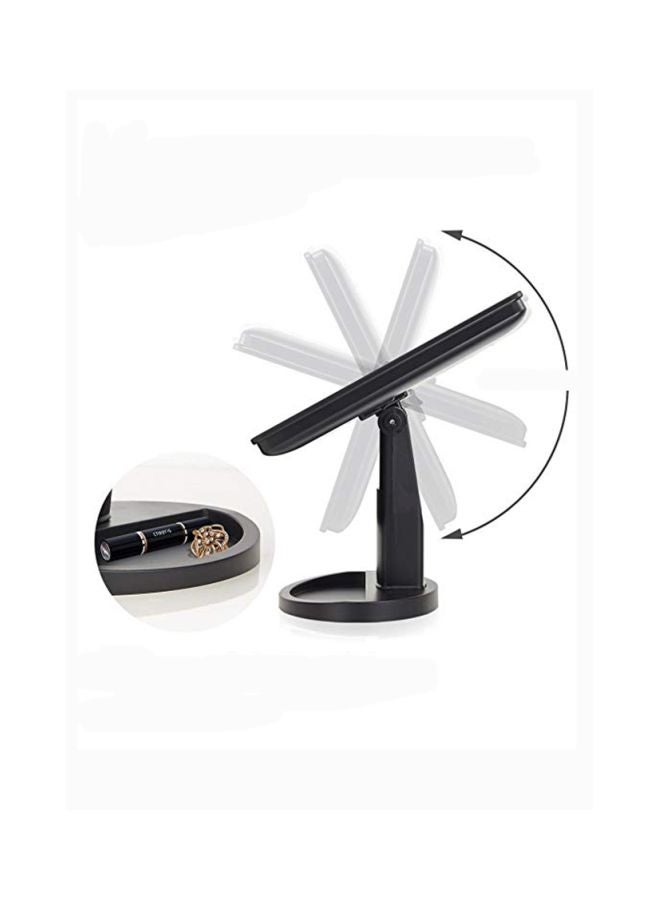 16 Led Lights Makeup Mirror Black - Image 2