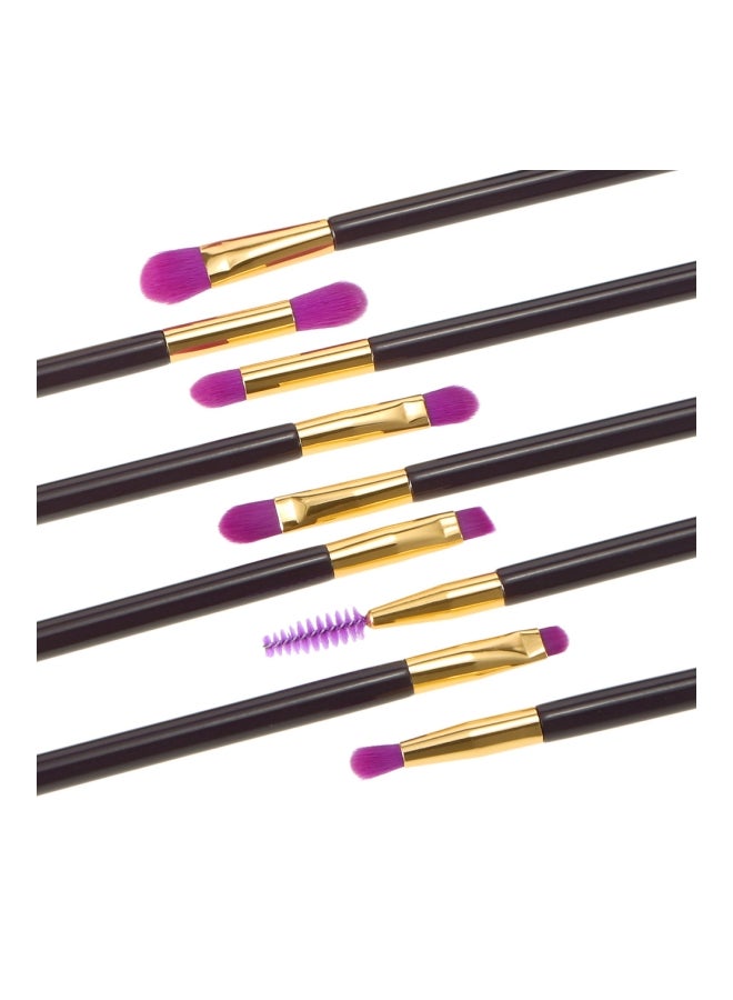 آنسيلف طقم فراشي مستحضرات تجميل مكوّن 15 قطعة أرجواني/ أسود/ ذهبي - Image 3