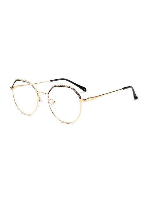 unisex Full Rim Hexagon Shape Eyeglasses Frame