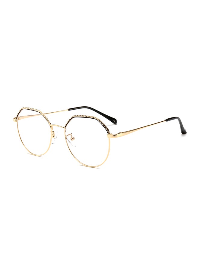 unisex Full Rim Hexagon Shape Eyeglasses Frame