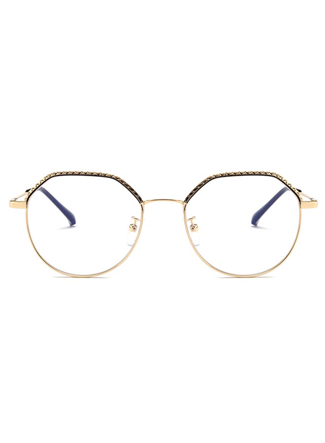 unisex Full Rim Hexagon Shape Eyeglasses Frame