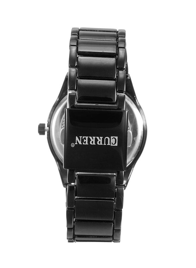 CURREN Men's Stainless Steel Analog Wrist Watch M8106BB - 29 mm -Black  - Image 2