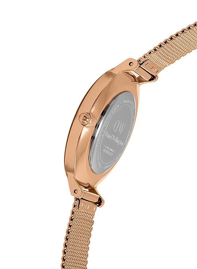 DANIEL WELLINGTON women Petite Melrose Stainless Steel Analog Watch DW00100161  - Image 4