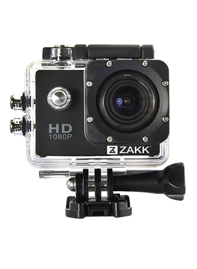 زاك كاميرا حركة ورياضة عالية الوضوح بدقة 1080P مضادة للمياه بشكل كامل تدعم الواي فاي ومع مجموعة ملحقات - Image 1