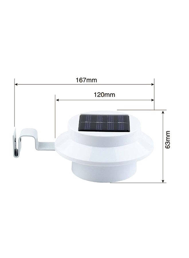 ماركة غير محددة مصباح LED يُثبَّت على الحائط في الحديقة يعمل بالطاقة الشمسية أبيض/ أسود  - Image 5