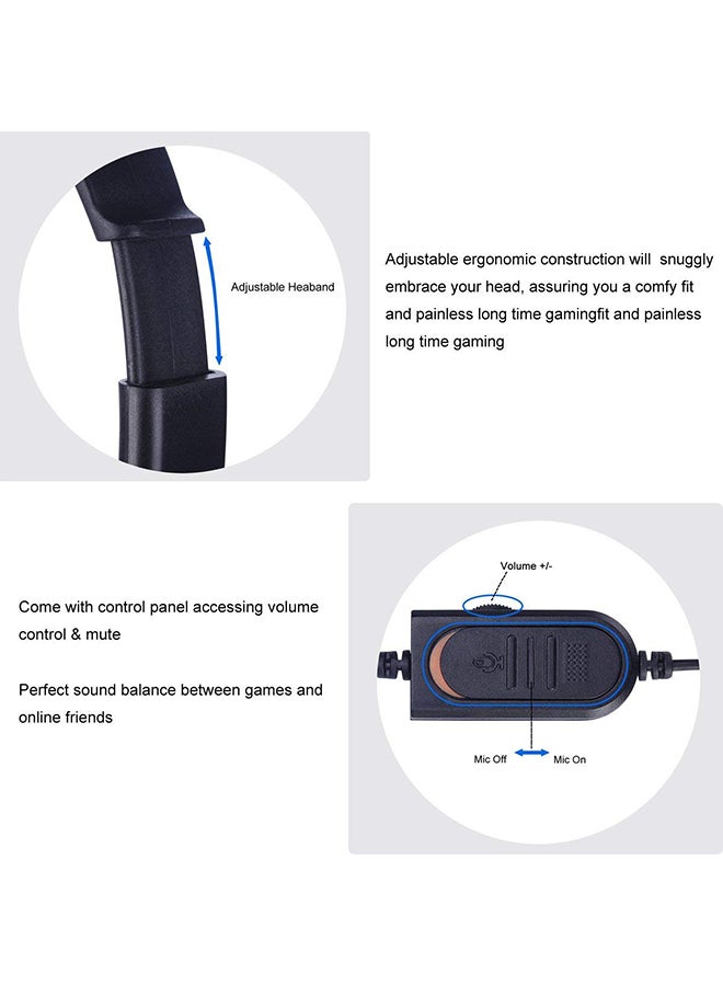 Generic - Wired Gaming Headset With Microphone For PS4 /PS5 /XOne /XSeries /Nswitch /PC - Image 1