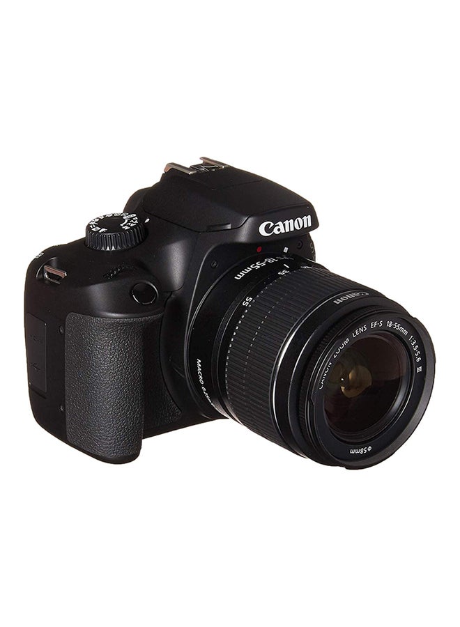 كانون كاميرا رقمية بعدسة أحادية عاكسة EOS 4000D مع عدسات تكبير/ تصغير EF-S ببعد بؤري 18-55 مم/ وعدسات تقريب III بفتحة 3.5-5.6 وبدقة 18 ميجابكسل، مدمج بها خاصيتا الواي فاي والبلوتوث - Image 4
