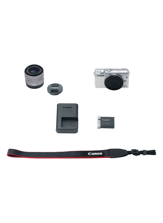 Canon - EOS M100 24.2 MP Mirrorless Camera With EF-M 15-45mm IS STM Lens Kit - Image 1
