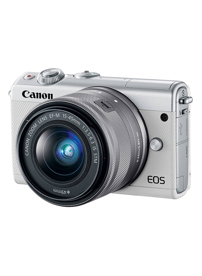 Canon - EOS M100 24.2 MP Mirrorless Camera With EF-M 15-45mm IS STM Lens Kit - Image 1