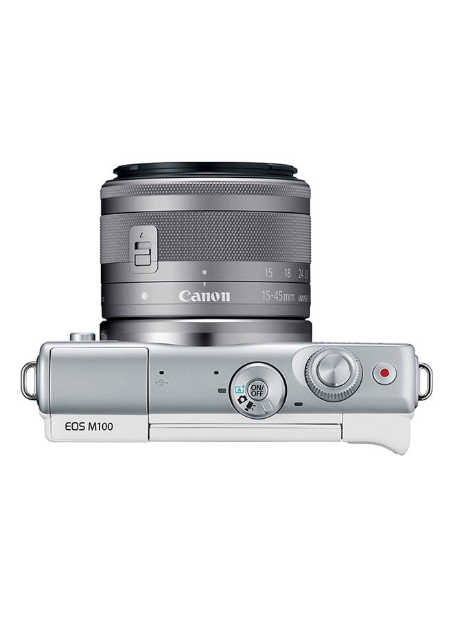 Canon - EOS M100 24.2 MP Mirrorless Camera With EF-M 15-45mm IS STM Lens Kit - Image 1