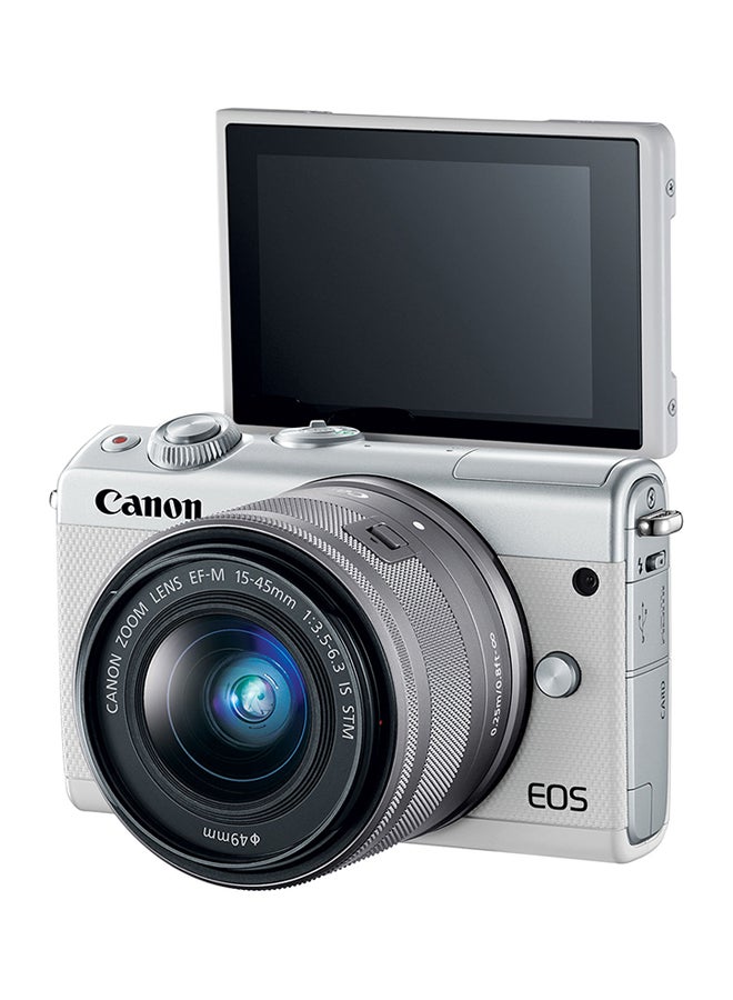Canon - EOS M100 24.2 MP Mirrorless Camera With EF-M 15-45mm IS STM Lens Kit - Image 1